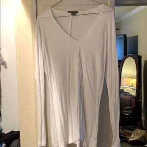 VINCE White long sleeve tee